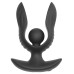 Черная расширяющаяся анальная пробка с вибрацией RC Inflatable Expander Plug with Vibration