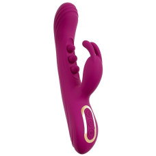 Лиловый вибратор-кролик 2 Function Vibrator Squirting - 22,5 см.