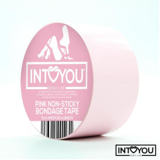 Розовый скотч для фиксации Non-Sticky Bondage Tape - 15 м.
