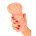 Телесный мастурбатор-вагина с вибропулей и эрекционными кольцами в комплекте