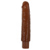 Коричневый реалистичный вибратор Soren - 25,2 см.