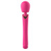 Розовый силиконовый вибратор-wand - 30 см.