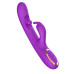 Фиолетовый вибратор-кролик с вращающимся шариком
