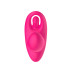 Розовый вагинально-клиторальный вибратор c функцией фингеринга