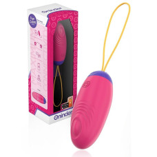 Розовое виброяйцо с функцией постукивания и управлением через приложение