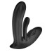Черный вибратор для ношения с 10 режимами вибрации и колебаний