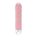 Розовый вибратор Lenore с тонкими венками - 14,5 см.