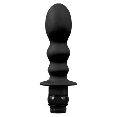 Чёрная насадка для душа HYDROBLAST 4INCH BUTTPLUG SHAPE DOUCHE для анальной стимуляции