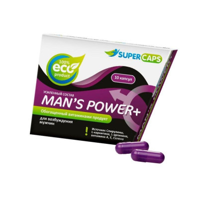 Капсулы для мужчин Man s Power+ с гранулированным семенем - 10 капсул (0,35 гр.)