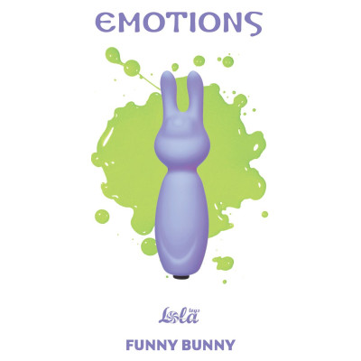 Фиолетовый мини-вибратор с ушками Emotions Funny Bunny Lavender