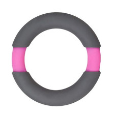 Серое эрекционное кольцо NEON STIMU RING 37MM GREY/PINK