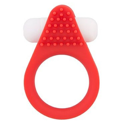 Красное эрекционное кольцо LIT-UP SILICONE STIMU RING 1 RED