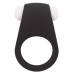 Чёрное эрекционное виброкольцо LIT-UP SILICONE STIMU RING 4 BLACK