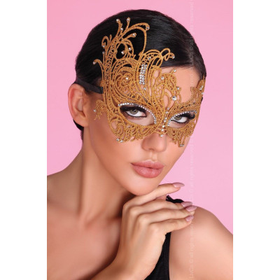 Золотистая ажурная маска Mask Golden