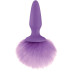 Фиолетовая анальная пробка с фиолетовым заячьим хвостом Bunny Tails Purple