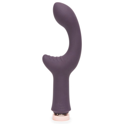 Фиолетовый вибратор Lavish Attention Rechargeable Clitoral   G-Spot Vibrator - 18,4 см.