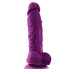 Фиолетовый фаллоимитатор на присоске ColourSoft 5  Soft Dildo - 17,8 см.