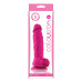 Ярко-розовый фаллоимитатор на присоске ColourSoft 5  Soft Dildo - 17,8 см.