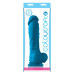 Голубой фаллоимитатор на присоске ColourSoft  8  Soft Dildo - 23,5 см.