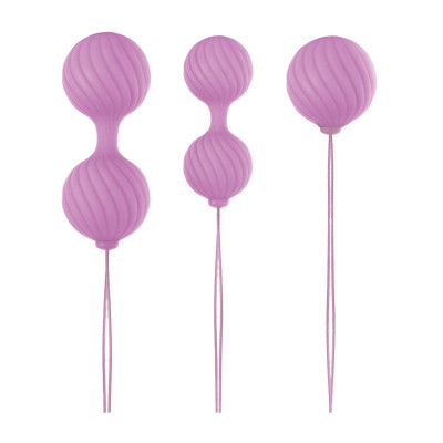 Набор розовых вагинальных шариков Luxe O  Weighted Kegel Balls