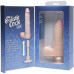 Телесный вибромассажер The Realistic Cock ULTRASKYN Vibrating 7” Slim - 22,1 см.