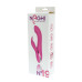 Розовый вибратор NAGHI NO.19 RECHARGEABLE DUO VIBRATOR со стимулятором клитора