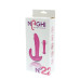 Розовый вибратор-ротатор с дополнительным отростком NAGHI NO.22 RECHARGEABLE DUO VIBRATOR