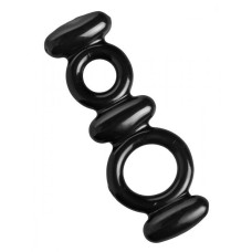 Двойное эрекционное кольцо Dual Stretch To Fit Cock and Ball Ring