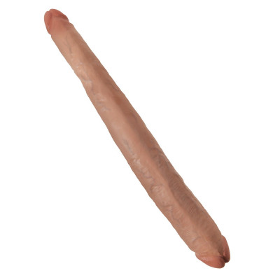 Двусторонний кофейный дилдо 16  Tapered Double Dildo - 40,6 см.