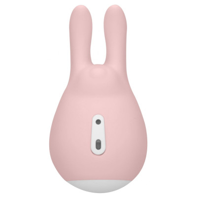 Розовый клиторальный стимулятор Love Bunny - 9,4 см.